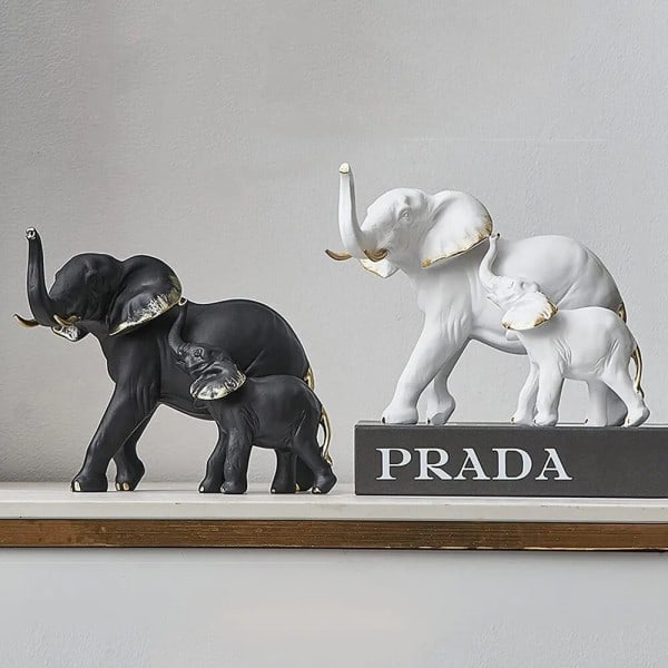 Elefant statue skulpturer & figurer nodisk hjem dekorasjon tilbehør luksus stue rom dekorasjon skrivebord dekorasjon