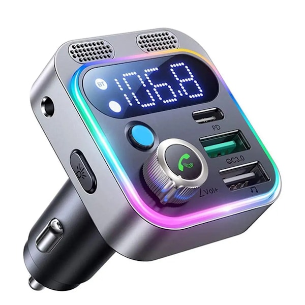 48W PD&QC3.0 Bil Oplader Bluetooth Adapter