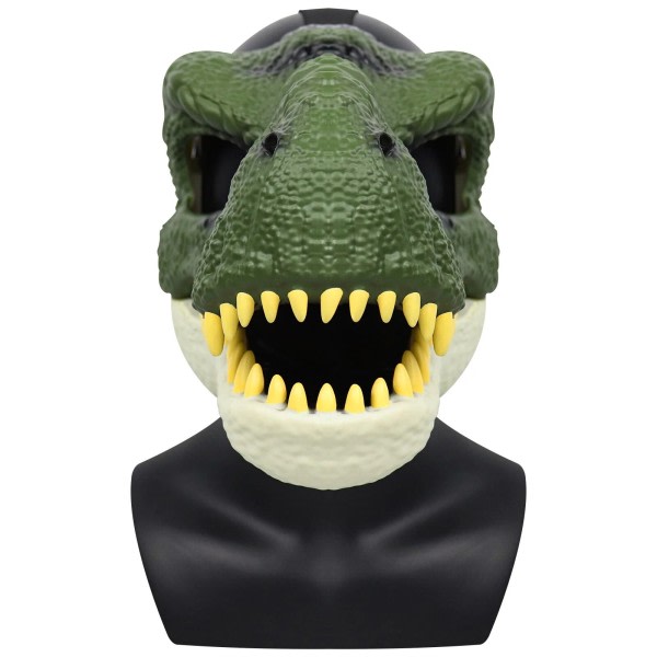 3D dinosauruksen naamio elämänkaltainen Raptor Dino liikkuva leuka dinosauruksen naamio
