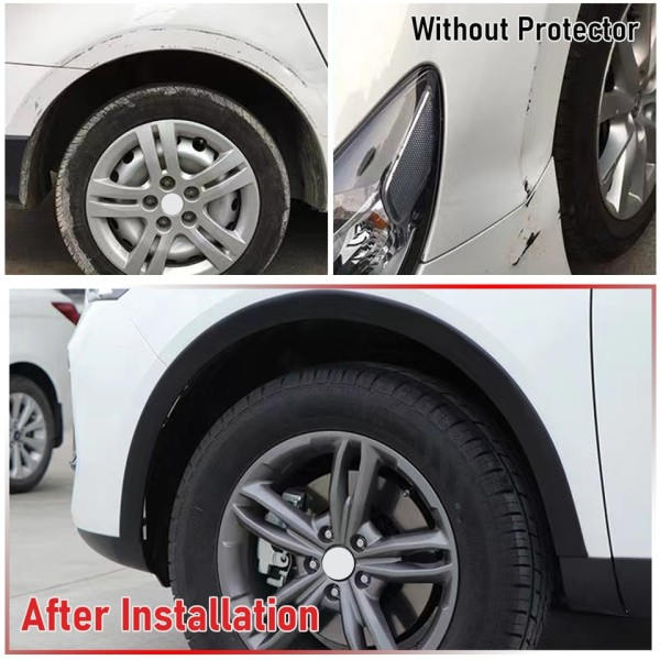 Universal Fender Flares Bil Hjul Arches Wing Expander Arch Ögonbryn Stänkskydd