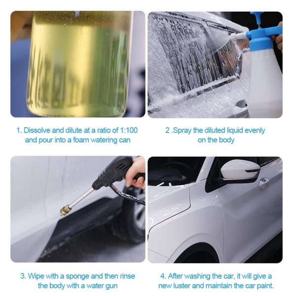100ml Vahtoava Auto pesu neste Syvä puhdistus Auto vesi vaha lakka ravitseva suoja