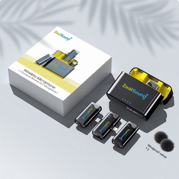 Trådløs Lavalier Mikrofon Lapel Mic