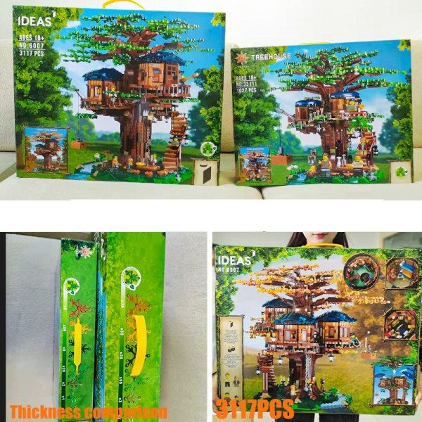 Fire Seasons TreeHouse Creator Children's Leketøy Bygningsblokker Barn's Bygge Leker