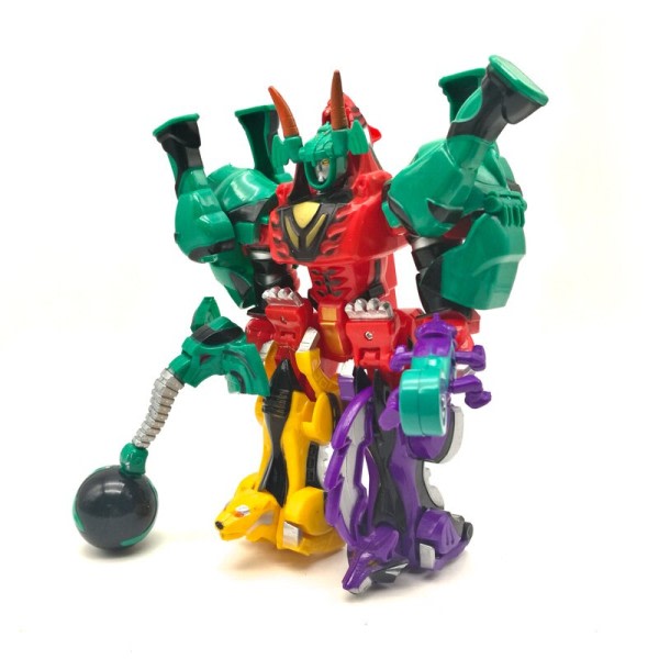 Transformation Dinosaur Robot Action Figurer 5 i 1 Saml Dinozords Ranger Megazord Børn Legetøj
