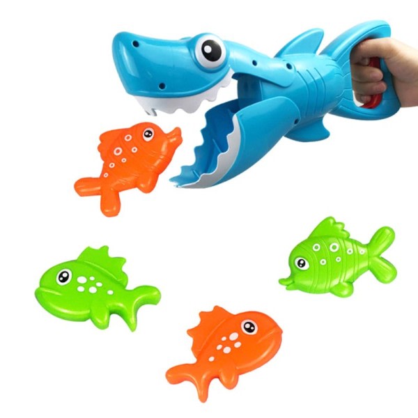 Hai Grabber Bade leke for gutter jenter fangst lek med 4 fisk badekar fiske vann interaktive leker