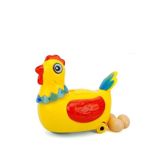 Ny värpning ägg kyckling anka batteri drift leksak figur action leksak med blinkande ljus