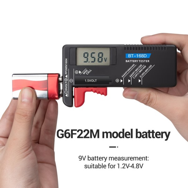 Batteri Kapacitet Indikator 18650 Litium Batteri Nivå Tester Spänning Mätare Volt Monitor Detektor Förvaring Låda