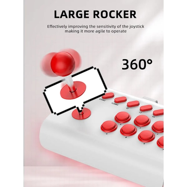 Wireless BIG PC Gamepad Retro Arcade Portable Game Control Usb Joystick