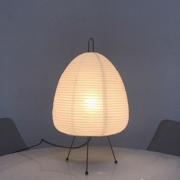 Japansk ris papir lanterne led bord lampe stue værelse soveværelse