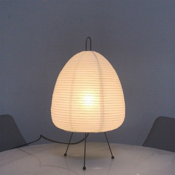 Japansk Ris Papper Lantern Led Bord Lampa Vardagsrum Sovrum