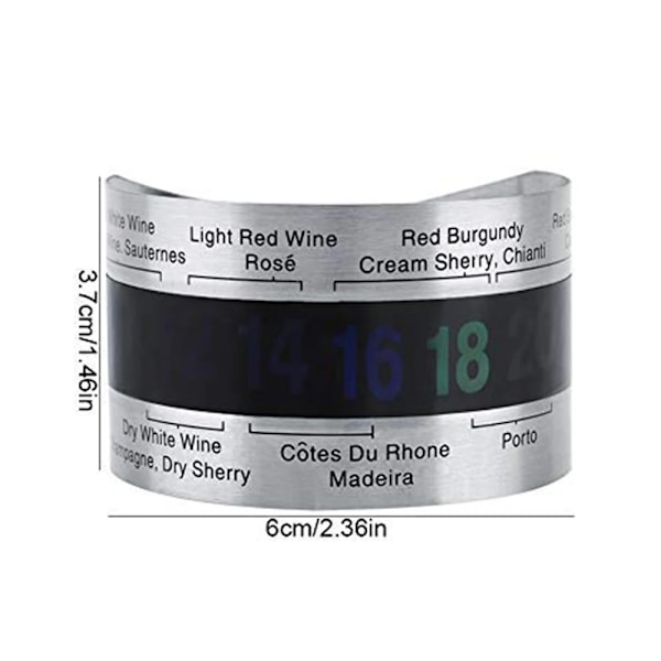 Vin halsbånd Termometer Bar Drikke Verktøy Clever Flaske Snap Termometer LCD Display klipp Sensor
