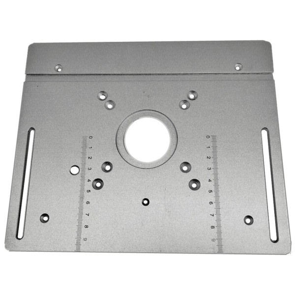 Multifunksjonell aluminium ruter bord innsats plate trebearbeiding elektrisk tre ruter flip plate