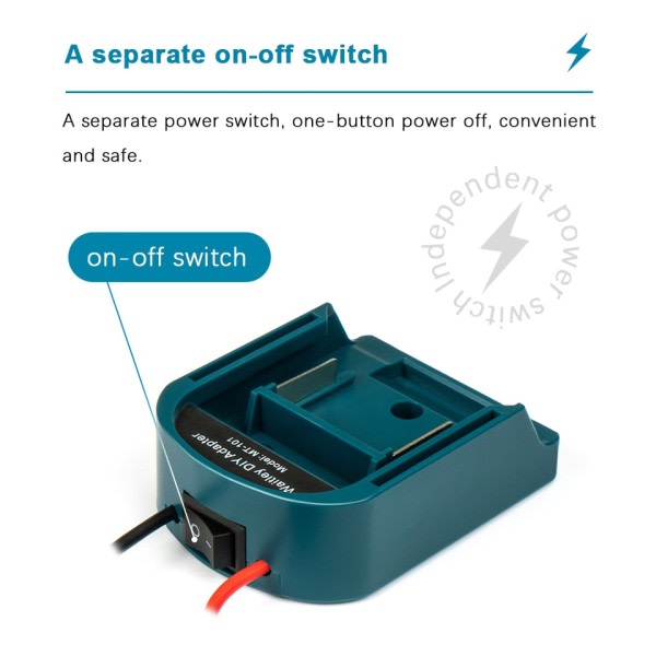 Ekstern batteri adapter konverter til MT Makita 14V/18V  batteri gør-det-selv strøm værktøj kasse