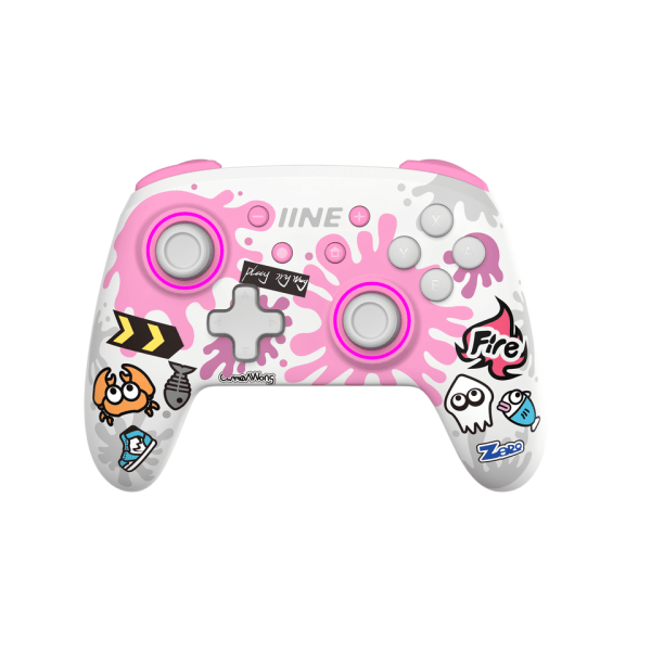 IINE Kultainen-Vihreä Langaton Wake Up NFC Ohjain Yhteensopiva Nintendo Switch% 2FOLED