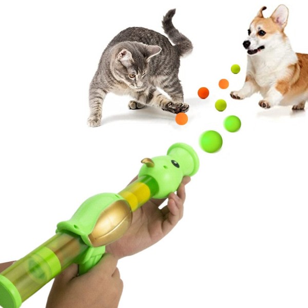 Interactive Cat Toy Ball Ea Aerodynamisk Shooter Cats Game Dogs Myk Bomb Launcher Katten Leker