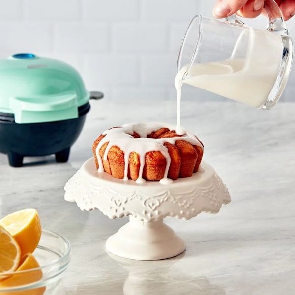 Hög kvalitet Mini Maker för Individuell Cake Våfflor Hash Browns Keto Chaffles med Lätt att rengöra Non-Stick Ytor 4 tum