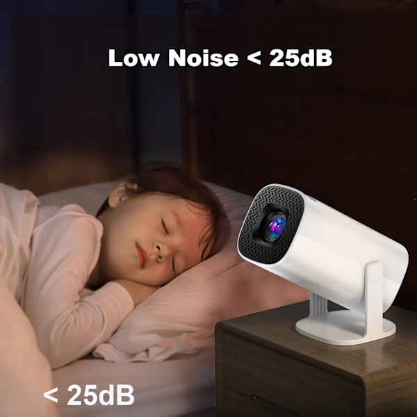 Android 11 Projector med WiFi 6 och Bluetooth Smart Mini Portable Projector