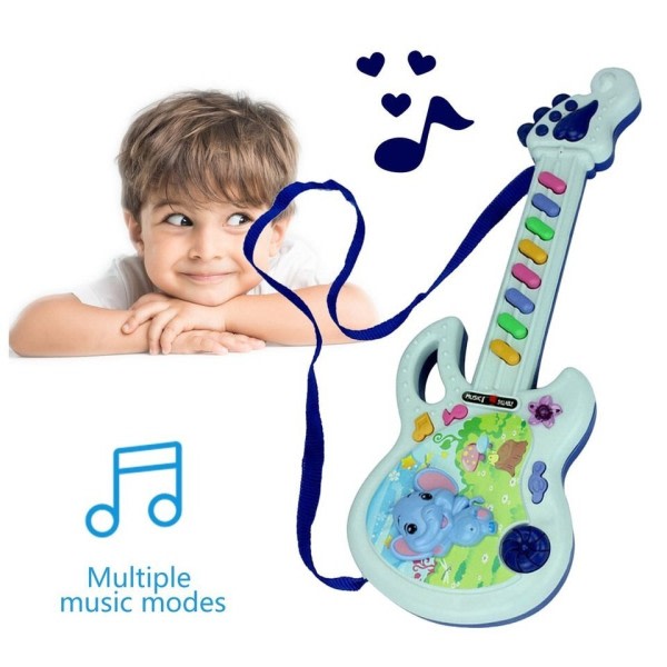 Elektrisk gitarr leksak musikal lek barn pojke flicka småbarn lärande utveckling elektron leksak