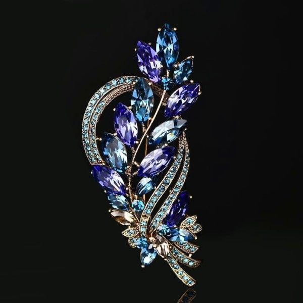 Nainen Vintage Rainbow Crystal Flower Rintakorut Naisille