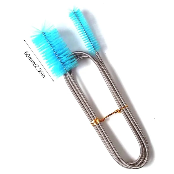 155 cm Rör Rengöring Borste Luft Slang Flexibel Double Ended Slang Akvarium Tillbehör