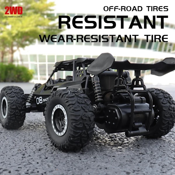 RC Auto 1:16 2.4Gh malli LED valoilla 2WD maasto kaukosäädin