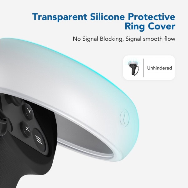 Anti-Trow Touch Controller Grip Deksel For Oculus Quest 2 Med Silicon Beskyttende Ring Deksel VR Tilbehør