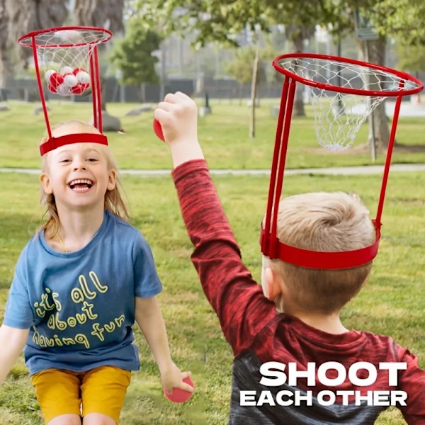 2 Pack Hoved Hoop Basketball Fest Spil For Børn Og Voksne Karneval Spil Justerbar Basketball Net Pandebånd