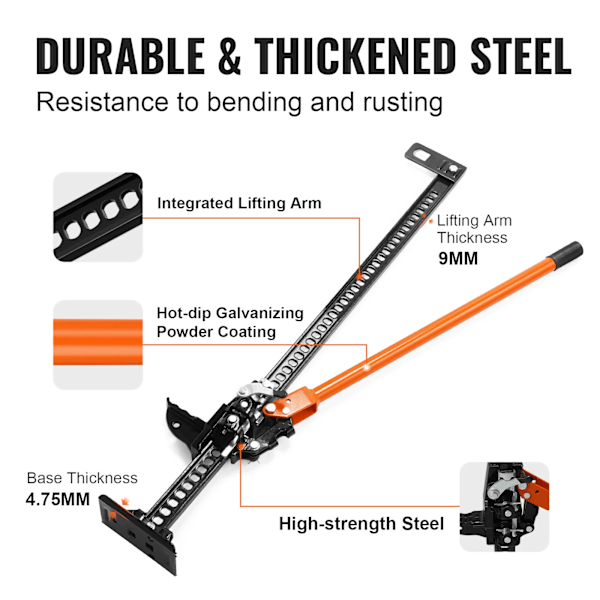 Lift Farm Jack 48"/60" Utility Farm Jack 7000 lbs Capacity