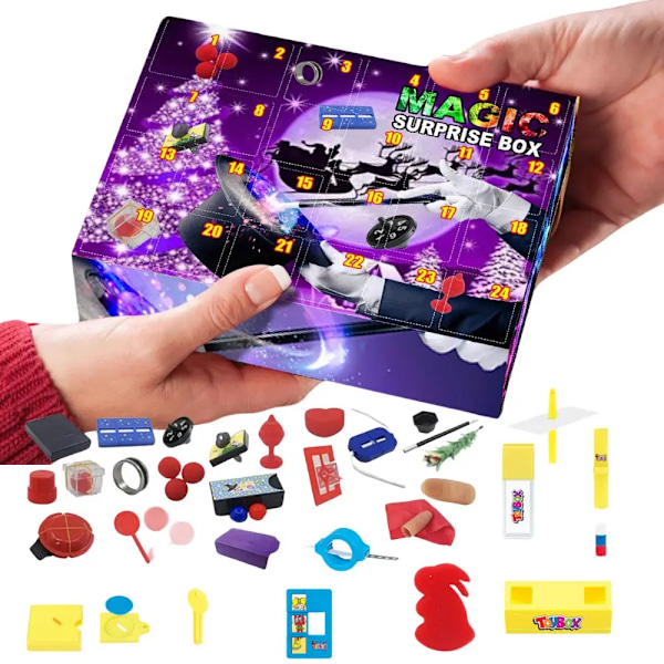 Advent kalender  jul docka figur samling present box bästa present till barn jul