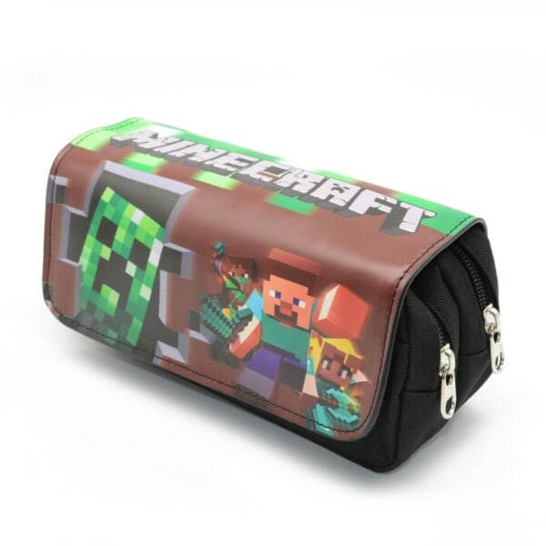 Spel penna fodral stort canvas kawaii penna väskor papper World penna fodral