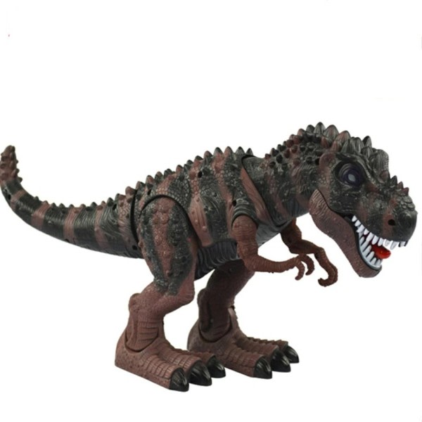 Modell leksak stora  tyrannosaurier rex gå elektriskt djur batteridriven blixt öga montera