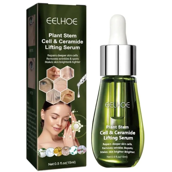 Ansikt Serum Plante Stam Celle & Ceramid Lifting Naturlig Skin Lightening Essence Reparation Skadd Hud