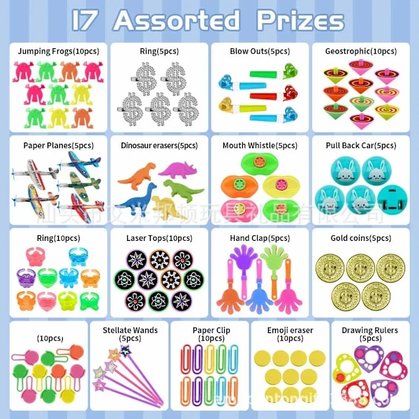300 bitar Party Favors Leksak Sortiment Giveaway Pinata Filler Bulk Leksaker