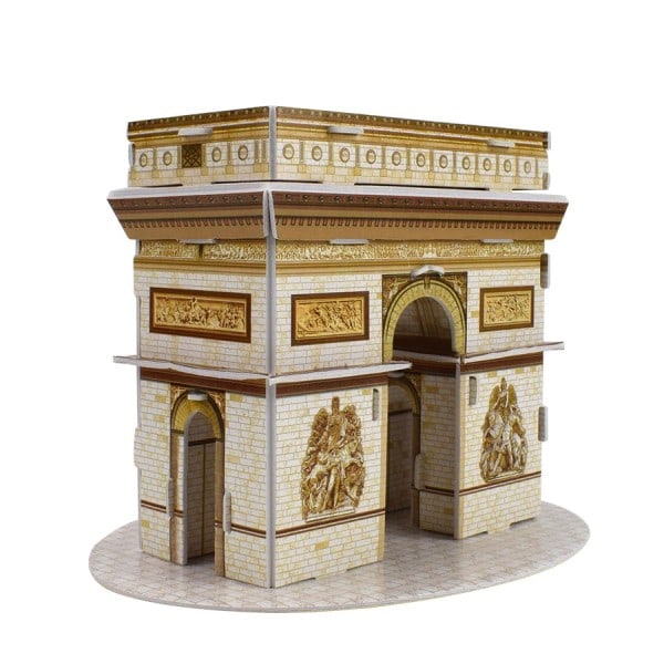 3D Puslespil Papir Bygning Model Legetøj til børn Gør-det-selv Arc de Triomphe Berømte Seværdigheder Pap Model Kit