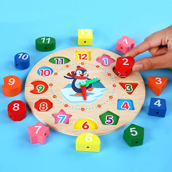 Montessori trä leksaker för bebisar 1 2 3 år pojke flicka gåva bebis utveckling spel trä pussel för barn pedagogisk lärande leksak