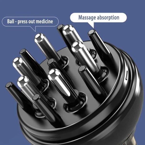 Hovedbund Massager Applikator Væske Kam til Serum Olie Nourish Mini Portable Hår Roots Massage Medicin Comb