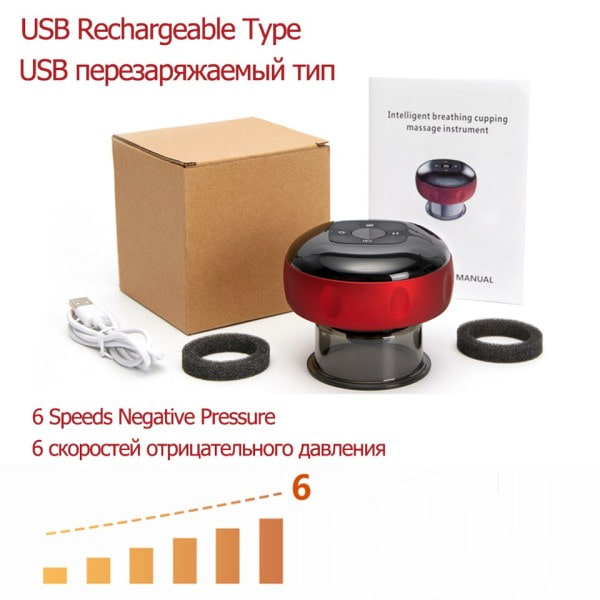 Elektrisk Vakuum Cupping Massage Kropskopper Anti-cellulite Terapi Massager