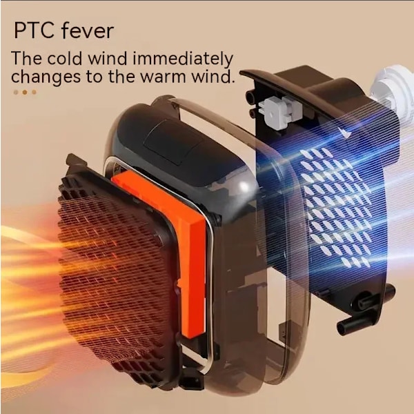 800W Mini värmare för hem litet badrum värme fläktar väggmonterad PTC keramik elektrisk värmare
