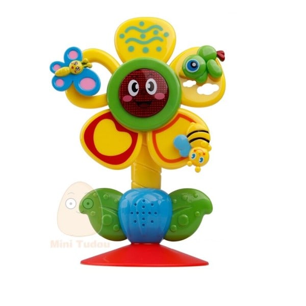 Baby legetøj 13-24 måneder musikalsk Multi-touch Roterende pariser hjul børn bord tricolor suger legetøj