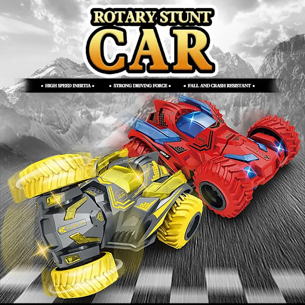 Stunt Spinning Lelu Auto Lapset Vedä Taakse Auto 3 vuoden vanha poika