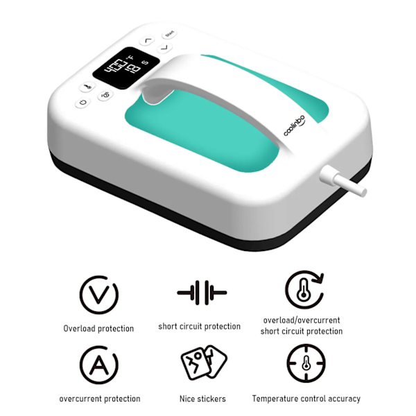 Mini Heat Press Machine 7x5 Tuuma Kämmenlaite Kannettava Lämpö Siirto kone