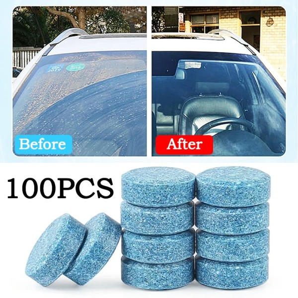Solid Cleaner Auto Tuulilasi Cleaner Pore Tabletti Auto Pyyhin Lasi Kiinteä puhdistus tiiviste tabletit pesuaine