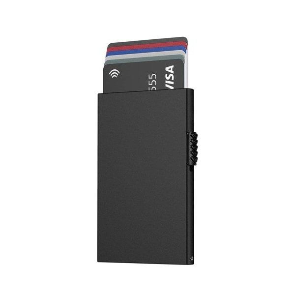 Kort lommebok for menn kreditt kort holder RFID blokkering pop up kort holder