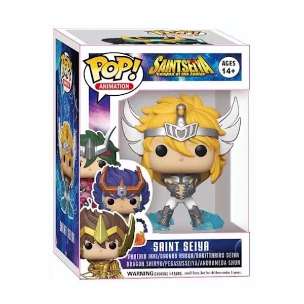 Uusi Funko POP Saint Seiya Figuuri Phoenix Ikki Hyoga Seiya Shiryu Seisova Figuuri Lelu