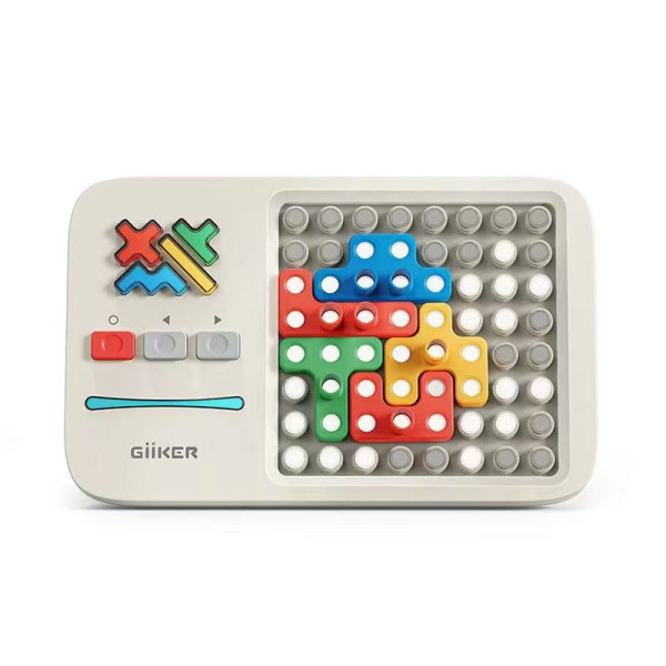 Super Block Smart Jigsaw Spel Levelled UP Umaningar Hjärna Teaser Pussel Interaktiva Spel Leksaker för barn