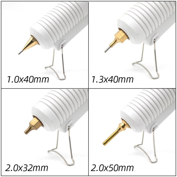 150W Hot Melt Lim Pistool Lang Dyse Diameter 1mm 1.3mm Lille Blænde Industriel lim pistol