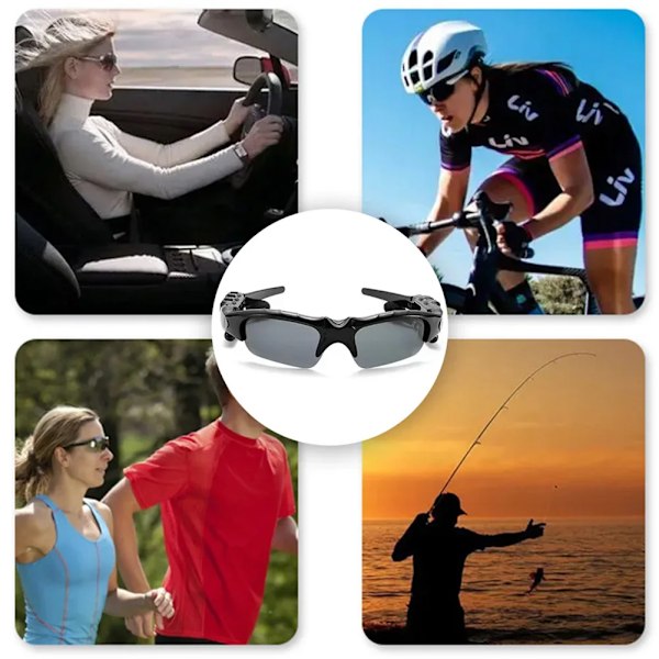 5.0 Smart Bluetooth Ljud Glasögon Utomhus Sport Cykling Surround Ljud Hörlurar Lyssna Att Musik Ring Polariserade Solglasögon