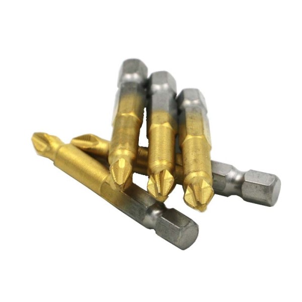 Titanium coated Anti Slip Phillips 1/4" Sekskant Skaft Skruetrækker Bits L 49mm PH2 Elektrisk S2 Skruetrækker Bit Hånd værktøj