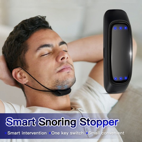 Smart Anti Snorking Enhet EMS Puls Stopp Snorke Bærbar Komfortabel Sov Godt Stopp Snork