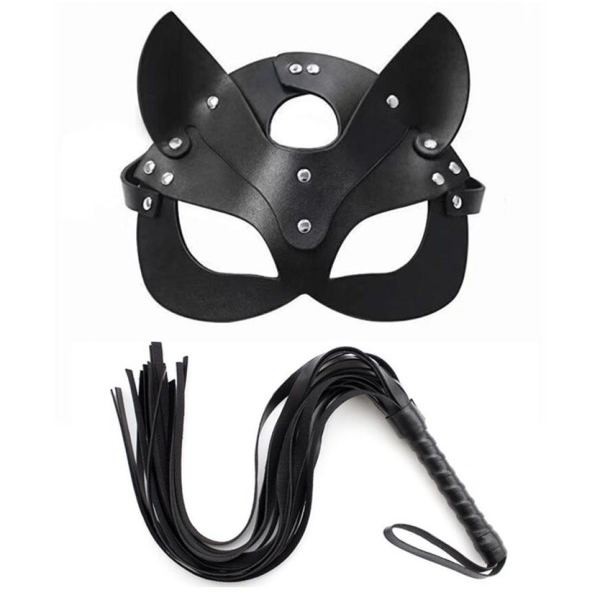 Kvinder PU Læder Halloween Sexy Læder  Anime Øjenmaske Cosplay Maske